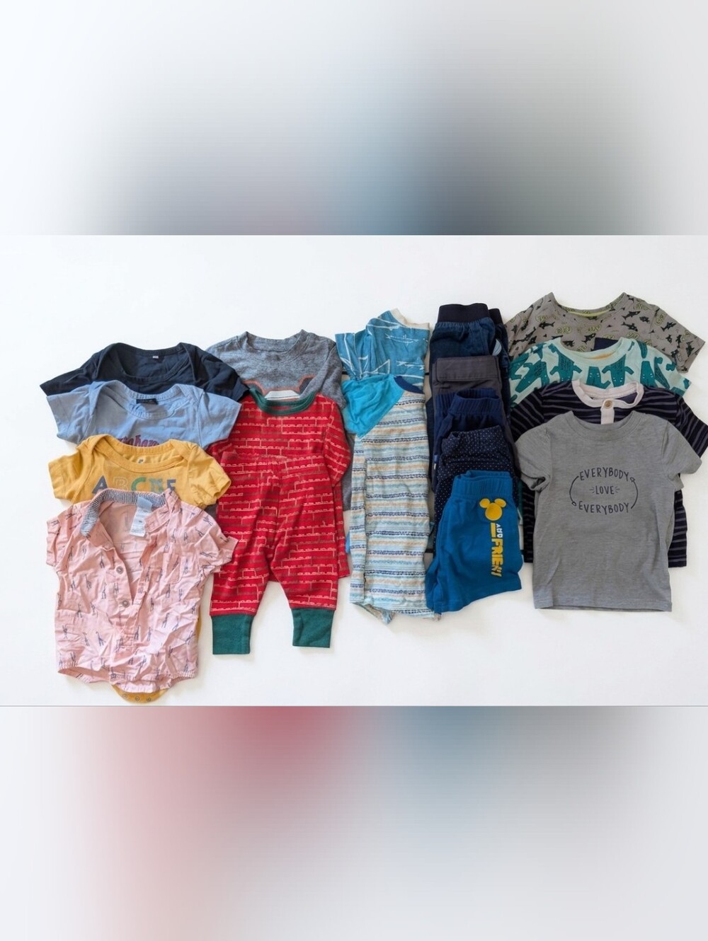 Complete Baby Boy Summer Wardrobe Bundle - Size 12 Months (16 Pieces)